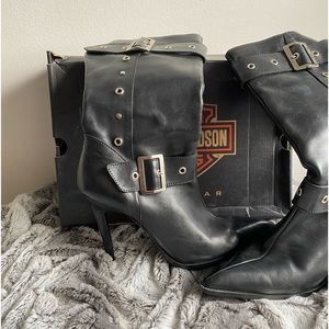 Harley Davidson heeled boots. Size 10. Super comfortable